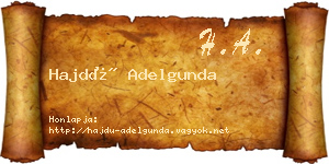 Hajdú Adelgunda névjegykártya
